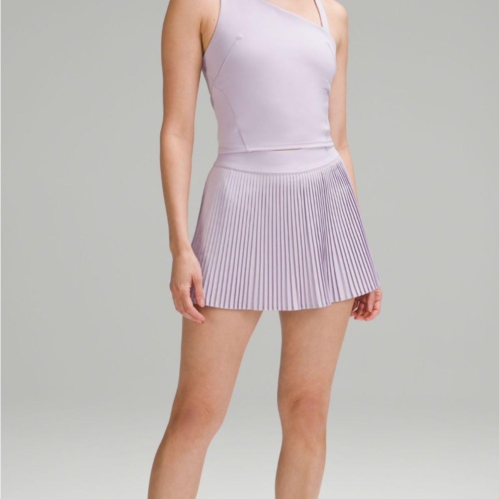 BNWT lululemon Varsity HR Pleated Tennis Skirt - Lilac Ether - Size 2